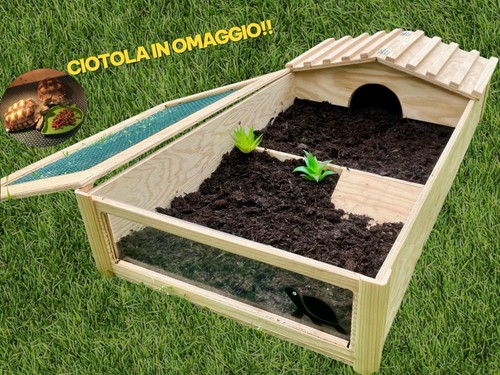 Terrario casetta con lato - casetta,
